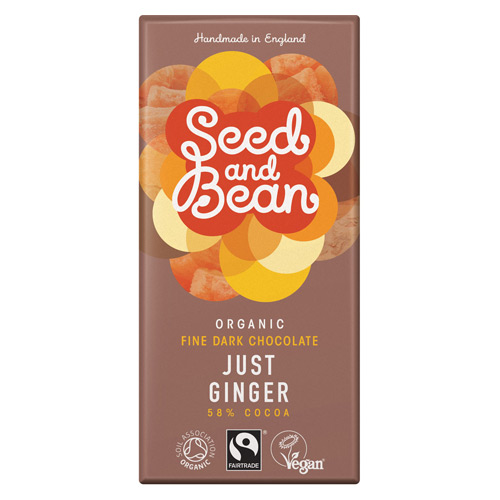 Seed & Bean Chokolade Mørk 58% Ginger Ø