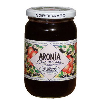 Aronia-marmelade med æble fra Søbogaard Ø - 390 gr