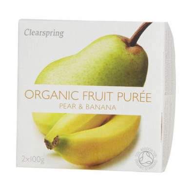 Clearspring Organic FrugtpurÃ© Pære & Banan Ø (200 gr)