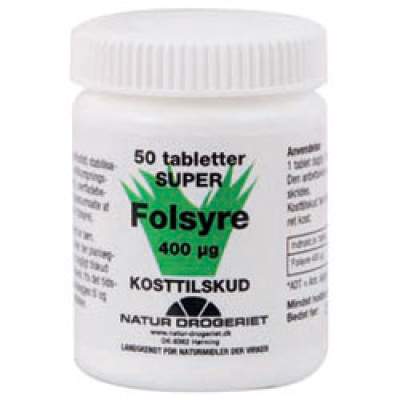 Natur Drogeriet Super Folsyre (50 tabletter)