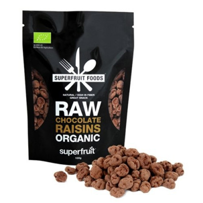 Raisins Raw Chocolate Økologiske - 100 gram