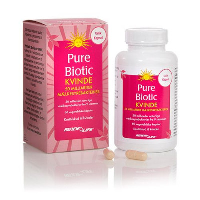 Pure Biotic Kvinde 50 mia. mælkesyrebakterier - Renew Life