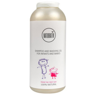 Shampoo & washing gel fra Naturativ - 250 ml.