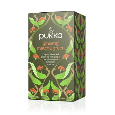 Pukka Ginseng matcha green tea Øko - 20 breve