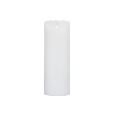 LeveLys LED Stearinlys Hvid frostet (8 x 23 cm)