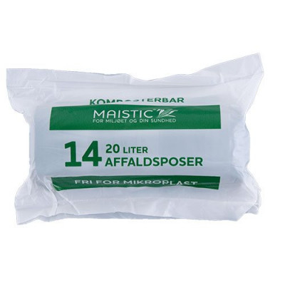 Maistic Komposterbare affaldsposer 20L 14 stk.