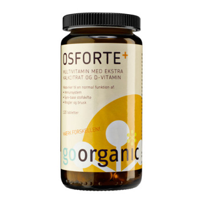 goorganic Osforte Multivitamin med Ekstra Kalkcitrat D-vitamin (120 tabletter)