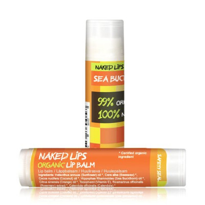 Naked Lips Organic Lip Balm m. Havtorn (4,25 g)