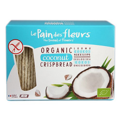 Knækbrød med kokos glutenfri økologisk - 125 gram