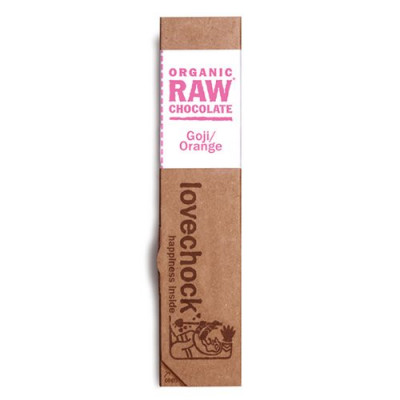 Lovechock RAW chokolade goji-orange Øko - 40 gram