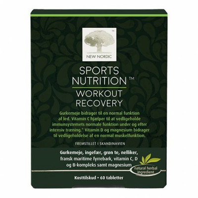 New Nordic Sports Nutrition Workout Recovery (60 tab.)