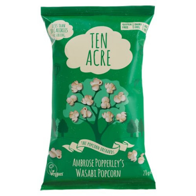 Popcorn wasabi fra Ten Acre - 28 gram