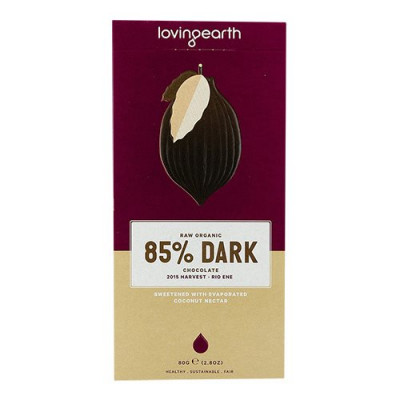 Loving Earth, Chokolade 85% Dark Ø (80 g.)