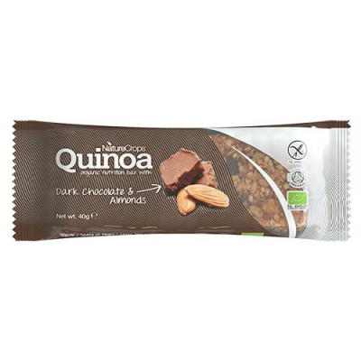 Quinoa Bar mandler & chokolade NatureCrops - 40 gr