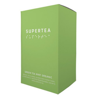 Green tea mint økologisk te Supertea - 20 brev