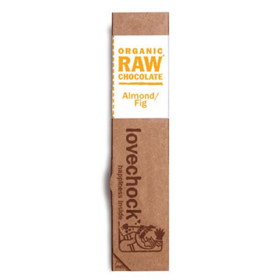 Lovechock RAW chokolade mandel-figen Øko - 40 gram