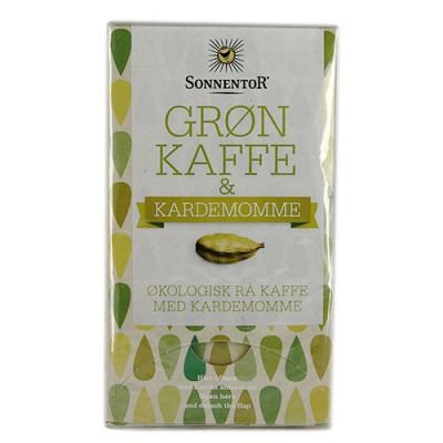 Sonnentor Grøn Kaffe & Kardemomme Ø (18 teposer)