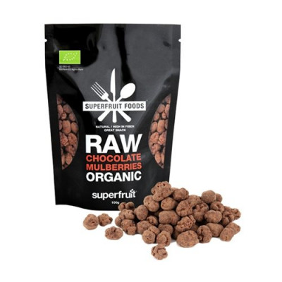 Mulberries Raw Chocolate Økologiske - 100 gram