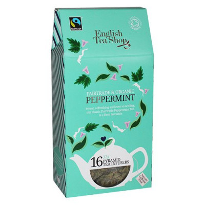 English Tea Shop Peppermint Fairtrade tea Ø Silken pyramid infuser (16 g)
