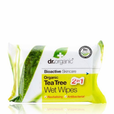 Dr. Organic Tea Tree Wet Wipe (20 stk)