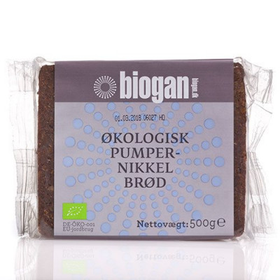 Pumpernikkelbrød Økologisk fra Biogan - 500 gram
