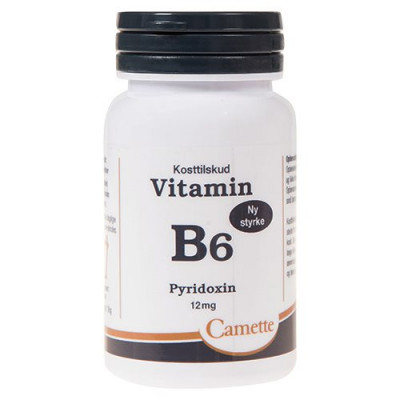 Camette Vitamin B6 12 mg. 90 tabletter