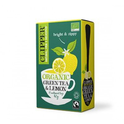 Clipper Grøn Te med Citron Ø (20 breve)