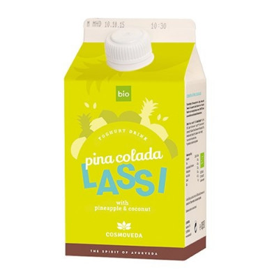 Cosmoveda, Lassi PinaColada yoghurtdrik Ø (500 ml.)