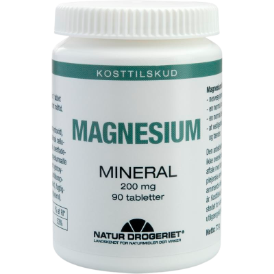 Natur Drogeriet Mega Magnesium 200 mg (90 kapsler)