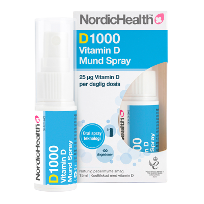 NordicHealth DLUX 1000 D3-vitaminspray (15 ml)