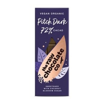 Pitch Dark 72 % Mørk Rå chokolade (44 gr)