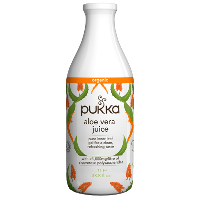 Køb Pukka aloe vera juice Økologisk - liter - gode tilbud på Netspiren