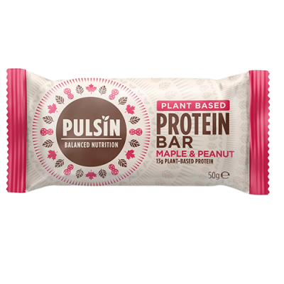 Pulsin Proteinbar Maple og Peanut (50 gr)
