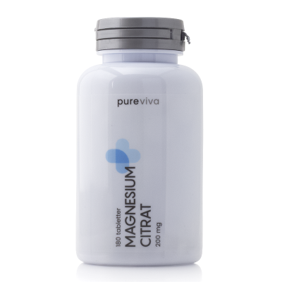 Pureviva Magnesium Citrat 200 mg (180 tabletter)