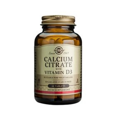 Solgar Calcium Citrate Vitamin D3 (60 tab)
