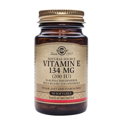 Solgar E-vitamin 134 mg (50 kapsler)