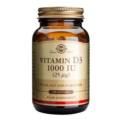 Solgar Vitamin-D 25 mcg - 100 kaps.