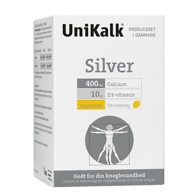 UniKalk Silver tyggetablet ekstra D (90 tab)