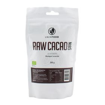 Grofthakkede økologiske cacao nibs (200 g)