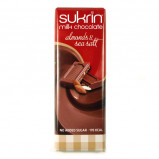 Sukrin mælkechokolade mandel og havsalt - 40g.