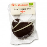 Marcipanhjerte med chokolade Øko - 19 gram