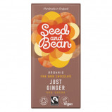 Mørk chokolade med ingefær Seed & Bean Ø - 85 g