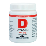 Natur Drogeriet D-Vitamin 85 mcg - 180 tabletter