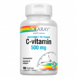 C-vitamin 500 mg Solaray - 180 kapsler
