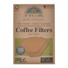 Kaffefiltre no. 4 ubleget økologiske - 100 stk.