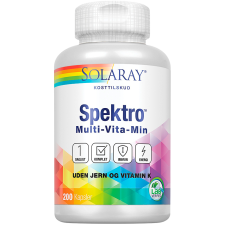 Solaray Spektro Multi-Vita-Min uden Jern og vitamin K (200 kapsler)