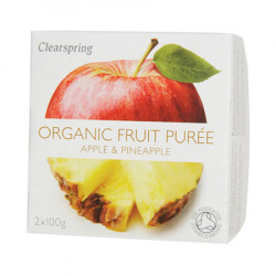 Clearspring Organic FrugtpurÃ© Æble & Ananas Ø (200 gr)