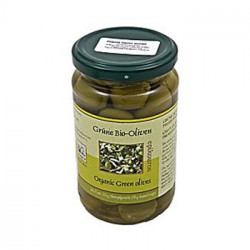 Oliven grønne m. sten Ø (320 gr)