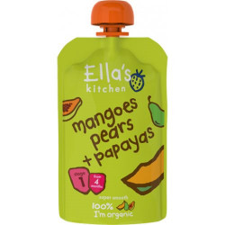 Ellas Kitchen Babymos mango, pære, & papaya 4 mdr Ø