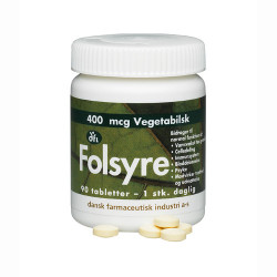 Folsyre (90 tabletter)